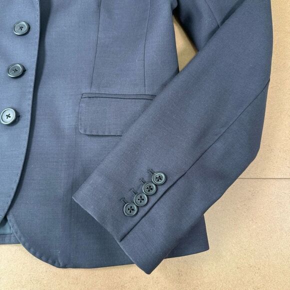 J. Crew Women’s 4 Super 120’s Gray Wool Suit Jacket Blazer - Picture 11 of 11